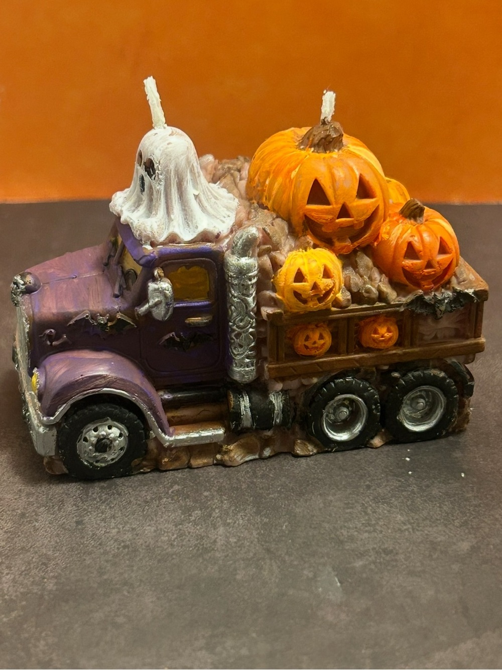 Halloween hand painted  Candles - plz read description